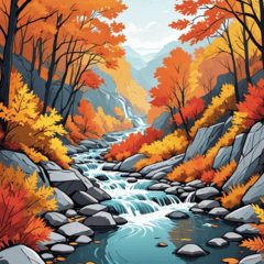秋の紅葉: 自然のキャンバス