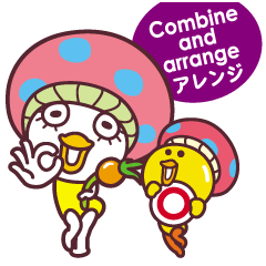 Charmy combination sticker /Textless