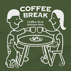 Coffee break t-shirt stickers_B