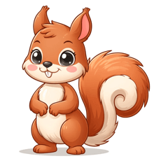 Cute Squirrel Stickers1