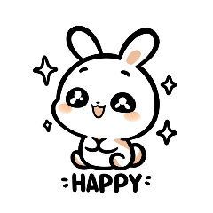 かわいいウサギの表情集 - LINE スタンプ | LINE STORE