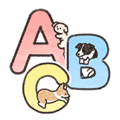 abc alphabet dog
