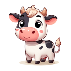 Cute Cow Stickers2