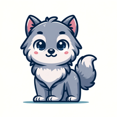 Cute Wolf Stickers2