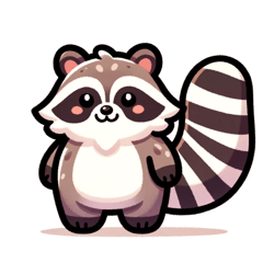 Cute Tanuki Stickers4