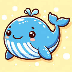 Cute Whale Stickers