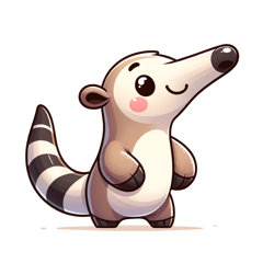 Cute Anteater Stickers