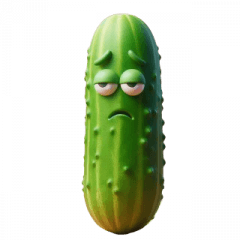 The helpless cucumber.