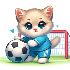 Goalkeeper Kitten
