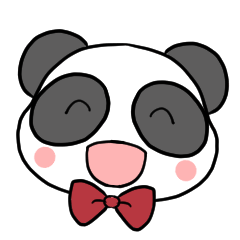 Ribbon Panda (greetings)