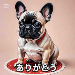 French Bulldog  Fun Stickers