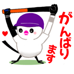 enaga-chan's baseball sticker