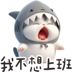 鯊魚貓貓3✩可愛寶包不能上班