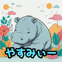 There are cute hippos everywhere.