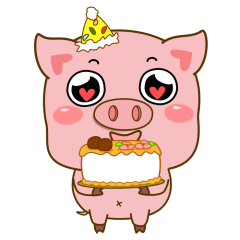 Pink pig piggy 2 (Animated)