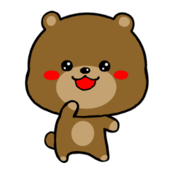 Cute bear Sticker Reaction