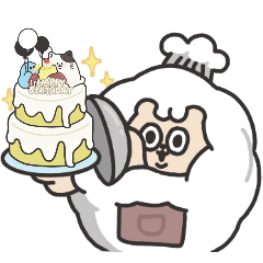 太平羊拼貼生日蛋糕