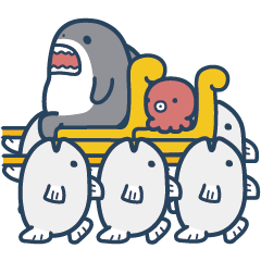 mr shark puzzle stickers 2