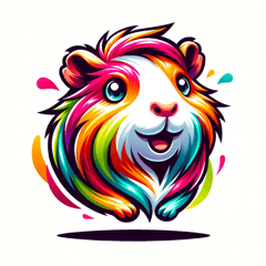 colorful guinea pig A