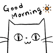 three cute cats  stamp