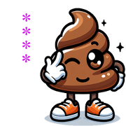 full of Humor! Cute Poo-chan Sticker Set