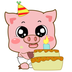 Pink pig piggy 4 (Animated)