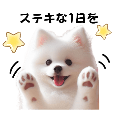 大人かわいい犬のスタンプ（日常敬語）