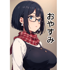 Anime short-haired girl (daily language)
