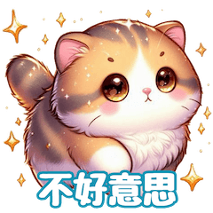 Stiker Kucing Munchkin Lucu1
