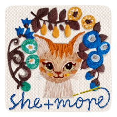 she+more's Embroidery Sticker vol.2