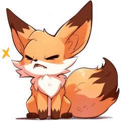 Big-Eared Little Fox2-Collage Emoji(New)