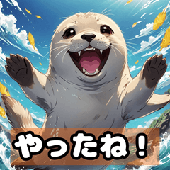 Adorable Seals Stickers