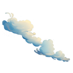 雲のイラストスタンプ