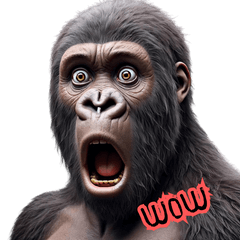 Real Gorilla Emotion Stamps