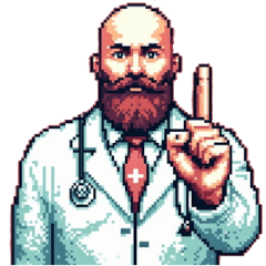 cool and funny doctor sticker
