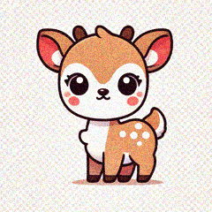 かわいい奈良の鹿のすたんぷぅ