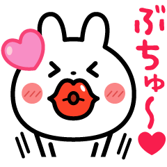 Sticker of the love2 (Rabbit)