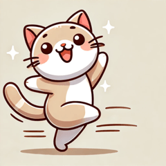 Dancing Cat Stickers