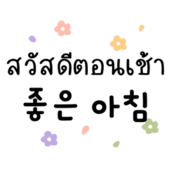 korean thai daily words