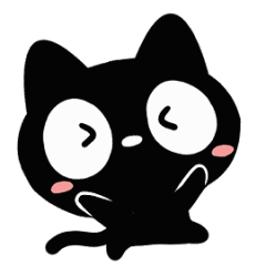 Moving Very cute black cat Arrange