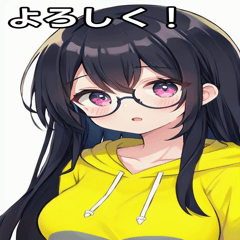 Girl with glasses wearing a hoodie