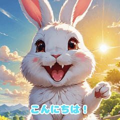 Cute Anime Bunny Stickers