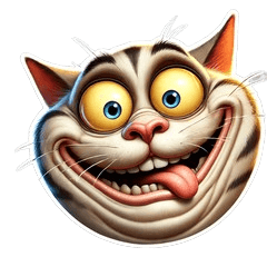 Ugly & Funny Cat Stickers