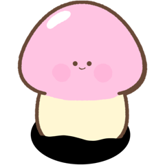 Little mushroom, pink head
