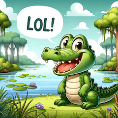Adorable Alligator Stickers