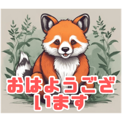 Cute Fox Panda Stickers