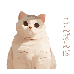 Summer Fat Cat Sticker 2
