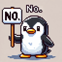 Pixel Penguin Sticker Set@SFW