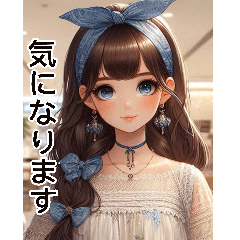 Anime lace dress girl (daily language 2)