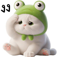 Chubby cat Froggy